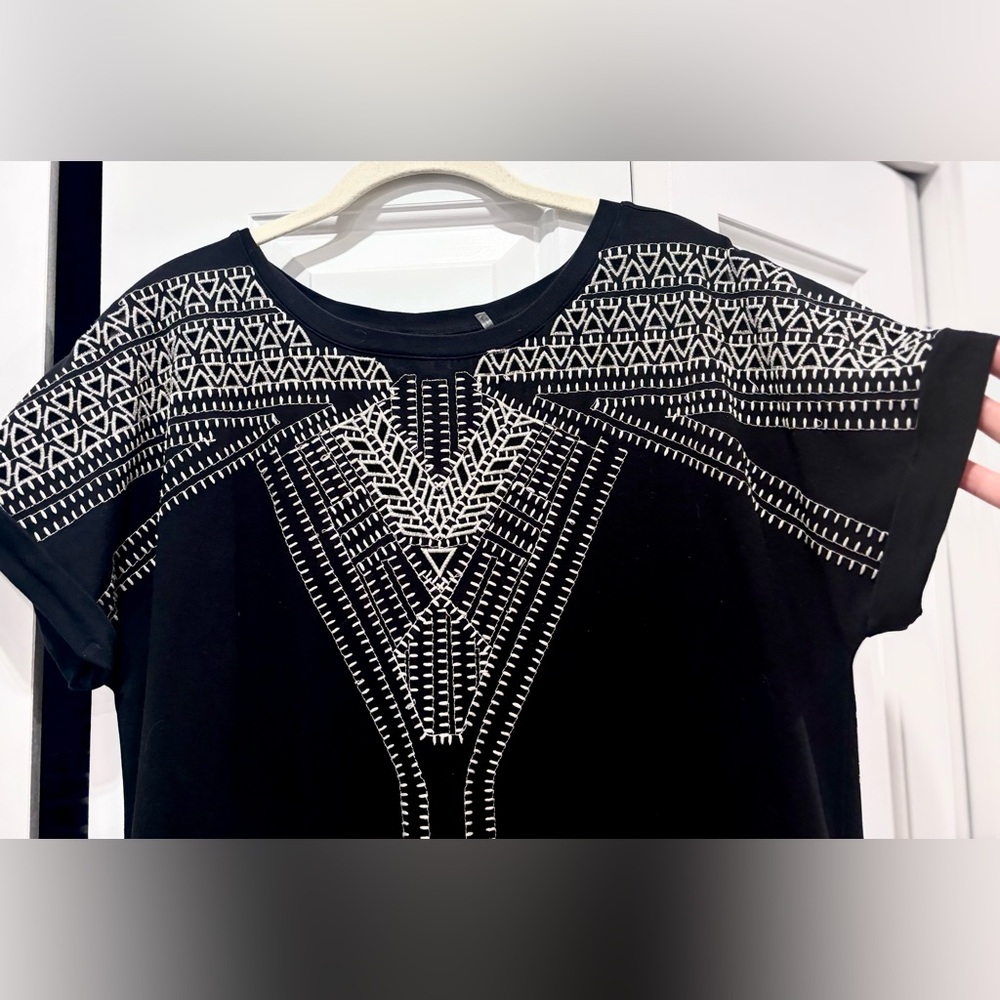 Nic & Zoe Havana Nights Embroidered Tunic dress Womens size PL - Picture 9 of 14